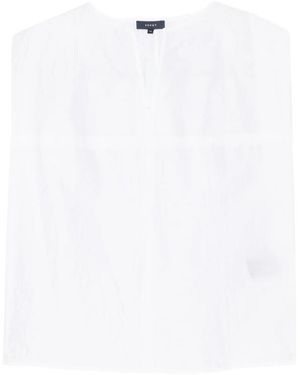 Soeur Isalys V-Neck Top - White