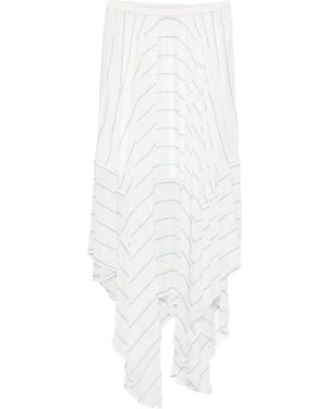 Bondi Born Striped Long Skirt - White