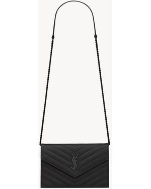 Saint Laurent Saint Laurent Quilted Leather Wallet - White