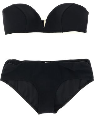 Zimmermann 'Wanderlust Curve' Bikini - Black