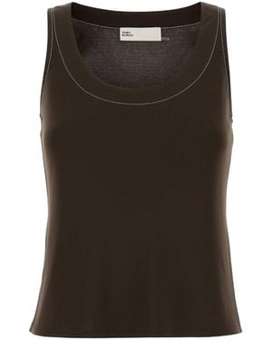 Tory Burch Viscose Tank Top - Black