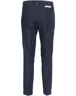 BRIGLIA Elegant Denim Trousers Cotone Elastan Pant - Blue