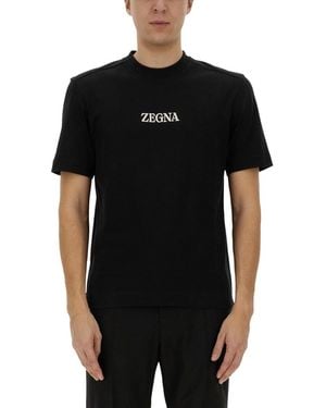 ZEGNA Jersey T-Shirt - Black
