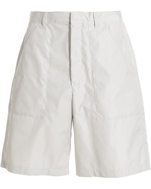 Prada Re-Nylon Bermuda Shorts - White
