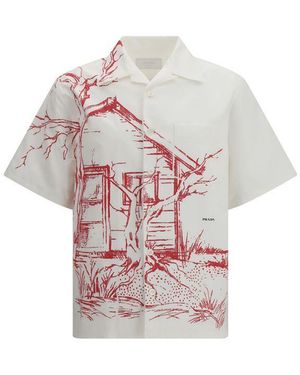 Prada White Cotton Shirt - Multicolour