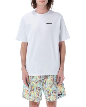 Patagonia P-6 Logo Responsibili-Tee - White