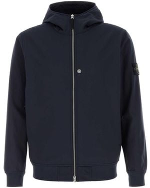 Stone Island Stretch Polyester Jacket - Blue
