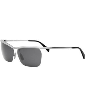 Celine Sunglasses Square Semi Rim, Frame And Lens Cl40307U30N - Gray