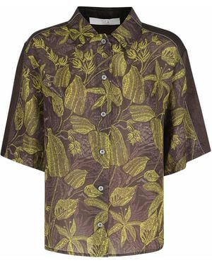 Tela Camicia Plinio Ramie Tencel Altri: Acetato - Brown