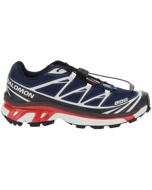 Salomon Trainer 'Xt-6' With Logo Applied On The Tongue And Chunky Sole - Blue