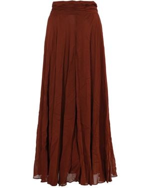 Philosophy Di Lorenzo Serafini High-Waisted Georgette Skirt - Brown