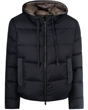 Peserico Zipped Padded Jacket - Black