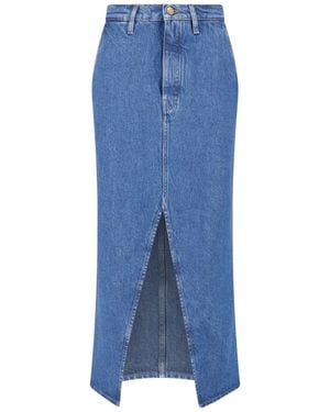Jil Sander Denim Midi Skirt - Blue