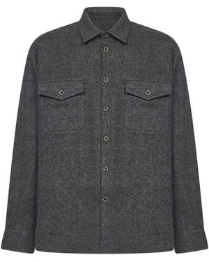 Uma Wang Virgin Wool Tavis Overshirt - Gray