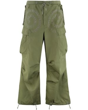 Bluemarble Cotton Cargo-Trousers - Green