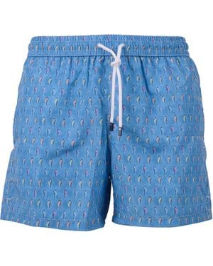 Fedeli Swim Trousers Woven Fabric - Blue