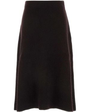 The Row Cashmere Blend Ivaanika Skirt - Black