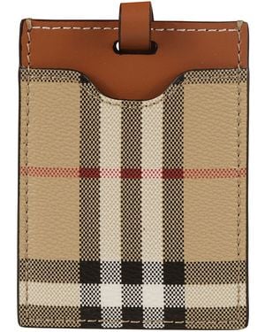 Burberry Wmw Travel Passport Case - Brown