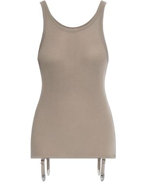 Lemaire Wool Sleeveless Top - Brown