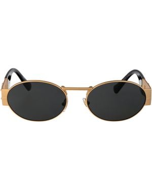 Versace 0Ve2264 Steel Sunglasses - Brown