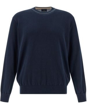 Paul & Shark Girocollo Cotone Felpa - Blue