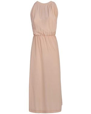 Crida Milano Silk Midi Dress - Natural