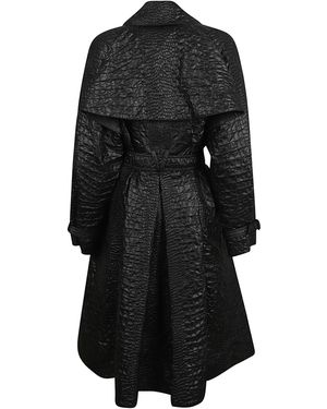 【送料&関税込】Versace Responsible Fabric Trench Versace Leather Trench Coat | Black | FARFETCH