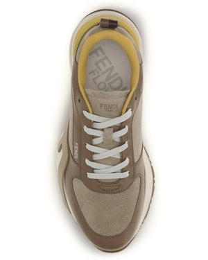 Fendi Sneakers Flow Calf Leather Nocc/Biscuit/G. Sneakers - White