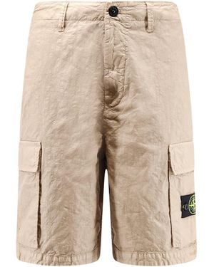 Stone Island Nylon Shorts - Natural