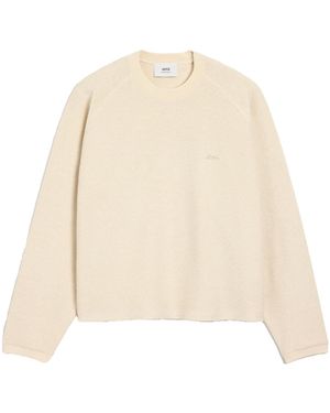 Ami Paris Ami Jumpers Co Pl - Natural