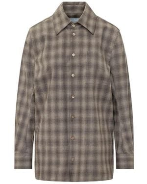 The Seafarer Tara Checked Shirt - Gray