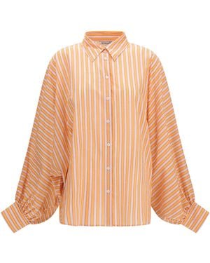 SOSUE Antonia Voile Striped Shirt Cotton - Natural