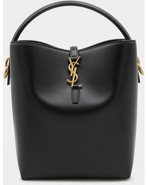 Saint Laurent Leather Le 37 Satchel - Black