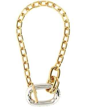 Rabanne Xl Link Necklace Brass Aluminum Jewelry - Metallic
