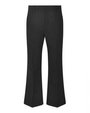 Sofie D'Hoore Flare Cuffs Plain Trousers - Black