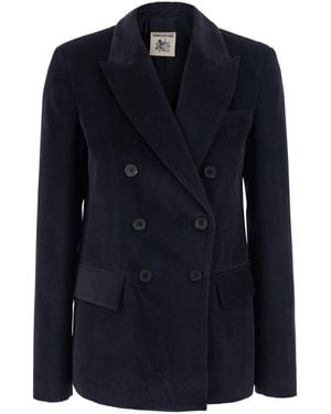 Semicouture Jacket Corduroy, Blazers - Blue