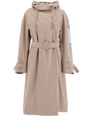 Max Mara Waterproof Trench Coat With Inner Vest - Natural