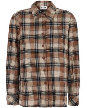P.A.R.O.S.H. Shirt Cowboy Cotton Blouses - Brown