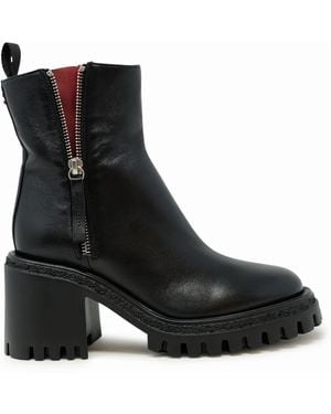 Halmanera Leather Baron Ankle Boots - Black