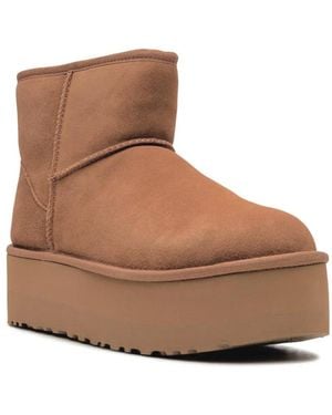 UGG Classic Mini Platform Boots Shoes - Brown