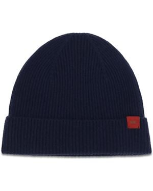 Kiton Wool Beanie Hat Ovis Aries E Hairbands - Blue