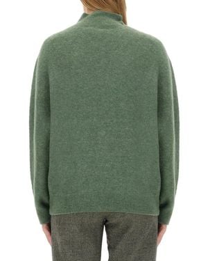 Alysi Turtleneck Shirt Alpaca Jumpers - Green