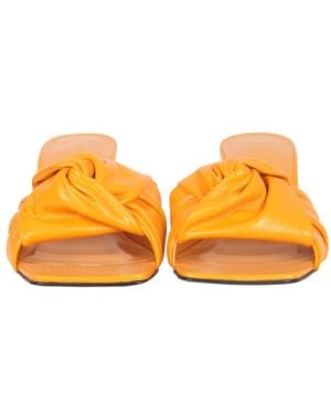 BY FAR Leather Sandals - Orange