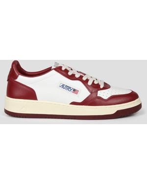 Autry Medalist Low Bicolor Trainers - Red