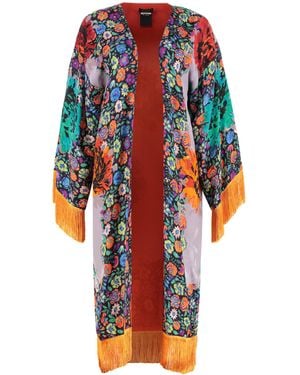 Etro Printed Silk Kimono - White
