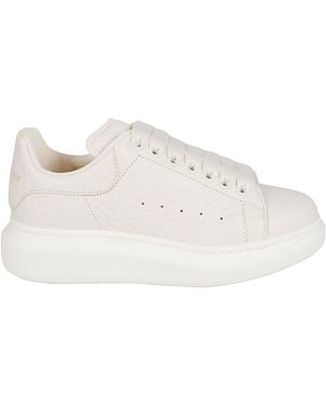 McQueen Sneakers Off Wh/Off Wh Lamb Skin - White