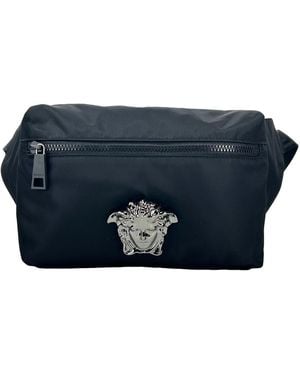 Versace Medusa Nylon Belt Bag Waist Fanny Pack Purse - Blue