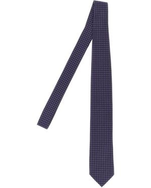 Pal Zileri Patterned Silk Tie Ties, Papillon - Purple
