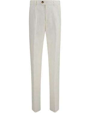 Brunello Cucinelli Tailored Linen Pants - Gray