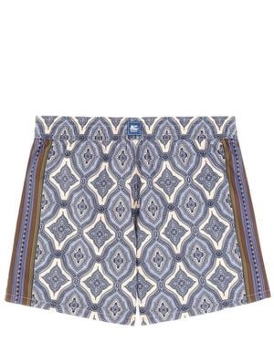 Etro Etro Polyester Boxer Swim Shorts - Gray